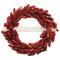 6 Pack: 22&#x22; Red Pinecone Happy Holidays Wreath